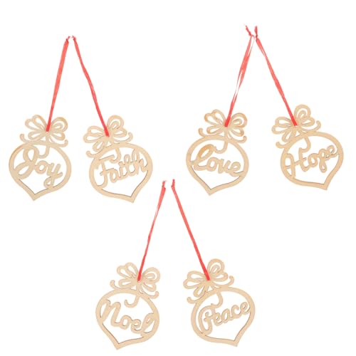 Mikikit 6 Stück Teiliges Unvollendeter Holzherzen mit Roten Schnüren Natürliche Holzscheiben für DIY Weihnachtsdekoration Vielseitige Anhänger für Basteln Fenster und Baumschmuck Mikikit 6 Stück Teiliges Unvollendeter Holzherzen mit Roten Schnüren Natürliche Holzscheiben für DIY Weihnachtsdekoration Vielseitige Anhänger für Basteln Fenster und Baumschmuck von Mikikit