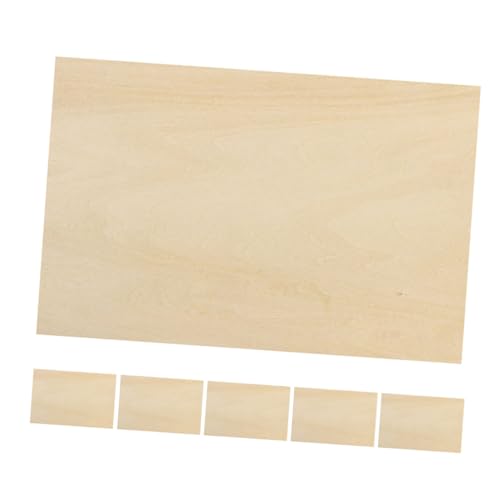 Mikikit 6 Stück Ultraleichte Sperrholz-bastelbretter Für Diy-holzbrennprojekte. Unbehandelte Holzplatten Für Brandmalerei-spaß Und Kreative Kunst. Mikikit 6 Stück Ultraleichte Sperrholz-bastelbretter Für Diy-holzbrennprojekte. Unbehandelte Holzplatten Für Brandmalerei-spaß Und Kreative Kunst. von Mikikit