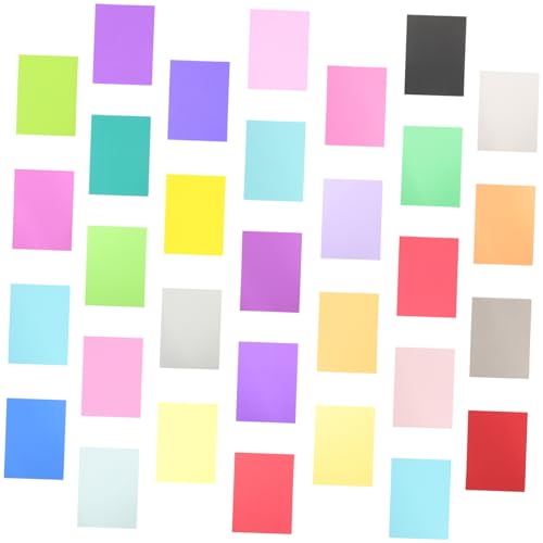 Mikikit 60 Blatt Bastelkarton Buntes Kartonpapier Farben DIY Bastelpapier für Scrapbooking Karten Zeichnen Kinderhandwerk Vielseitiges Kreativpapier für und Schule von Mikikit