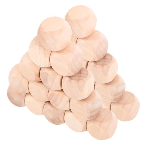 Mikikit 60 Stück 20 Mm Holzwürfel, Unvollendete Leere DIY-bastelblöcke Für Tischspiele, Partybedarf, Mathematikunterricht, Graffiti-projekte Mikikit 60 Stück 20 Mm Holzwürfel, Unvollendete Leere DIY-bastelblöcke Für Tischspiele, Partybedarf, Mathematikunterricht, Graffiti-projekte von Mikikit