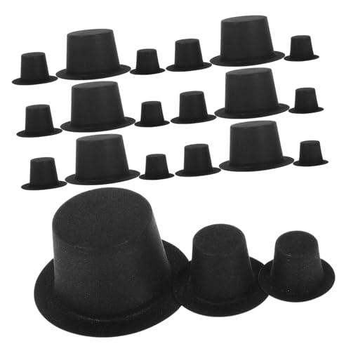 Mikikit 60 Stück Teiliges Miniatur Puppenhüte Schwarz PVC Filigrane Kleine Hüte für Weihnachtsdeko DIY Bastelbedarf Festliche Doll Supplies für Erwachsene Mikikit 60 Stück Teiliges Miniatur Puppenhüte Schwarz PVC Filigrane Kleine Hüte für Weihnachtsdeko DIY Bastelbedarf Festliche Doll Supplies für Erwachsene von Mikikit