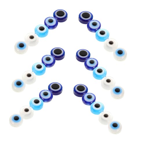 Mikikit 60Stücke Evil Eye Perlen Flache Runde Augen Charms für DIY Schmuckherstellung für Armbänder Ohrringe und Bastelprojekte Mikikit 60Stücke Evil Eye Perlen Flache Runde Augen Charms für DIY Schmuckherstellung für Armbänder Ohrringe und Bastelprojekte von Mikikit