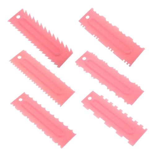 Mikikit 6Er Set Backschaber -Set Werkzeug Teigschaber aus Kunststoff Keksschaber Küchengeräte aus Kunststoff Pizzateigschaber Küchenschaber Pizza -Schaber pp Rosa Mikikit 6Er Set Backschaber -Set Werkzeug Teigschaber aus Kunststoff Keksschaber Küchengeräte aus Kunststoff Pizzateigschaber Küchenschaber Pizza -Schaber pp Rosa von Mikikit