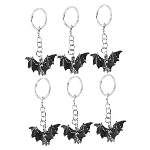 Mikikit 6Stücke Fledermaus Schlüsselanhänger Retro Halloween Dekoration für Taschen Schlüssel für Partys Besondere Anlässe Mikikit 6Stücke Fledermaus Schlüsselanhänger Retro Halloween Dekoration für Taschen Schlüssel für Partys Besondere Anlässe von Mikikit