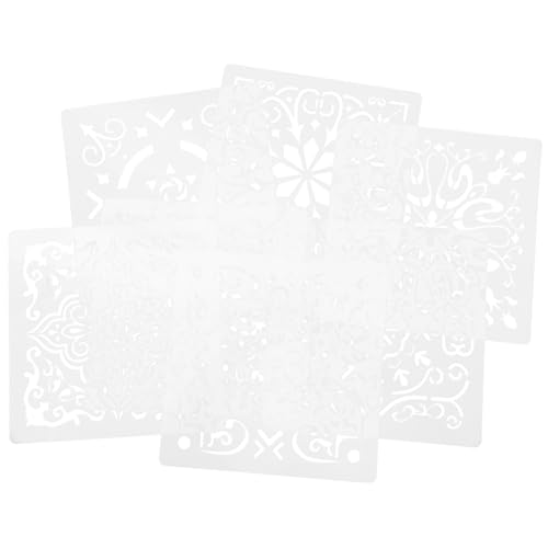 Mikikit 7 Teilige Wandmalerei Vorlage Kleine Mandala Schablonen Tägliche Mandala Schablonen Malschablonen Zarte Schablonen Dekorative Mandala Vorlagen Praktische Mandala Schablonen von Mikikit