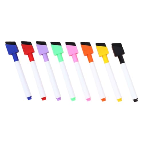 Mikikit 8 Stück Teiliges Abwischbare Whiteboard Marker in Farben Wasserlösliche Radierbare Filzstifte für Whiteboards und Kalender Glattes Schreiben Vielseitig für Büro und Zuhause Mikikit 8 Stück Teiliges Abwischbare Whiteboard Marker in Farben Wasserlösliche Radierbare Filzstifte für Whiteboards und Kalender Glattes Schreiben Vielseitig für Büro und Zuhause von Mikikit