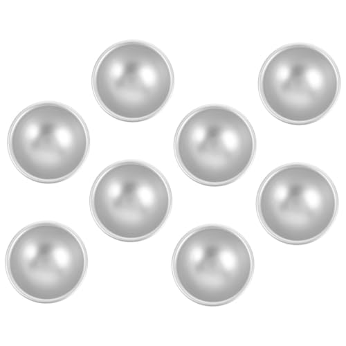Mikikit 8 Stück Teiliges Aluminium Halbkugel Kuchenform Antihaftbeschichtet für Kreative DIY Backkunst Geeignet für Kuchen Pudding Schokolade Badebomben Handgemachte Seifen und Salzball Mikikit 8 Stück Teiliges Aluminium Halbkugel Kuchenform Antihaftbeschichtet für Kreative DIY Backkunst Geeignet für Kuchen Pudding Schokolade Badebomben Handgemachte Seifen und Salzball von Mikikit