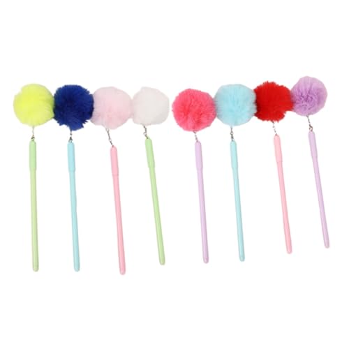 Mikikit 8 Stück Teiliges Pompon Kugelschreiber mit Flauschigem Plüschball Ergonomisch Langlebig Tragbar Dekorativer Schreibstift für Schüler und Erwachsene Mikikit 8 Stück Teiliges Pompon Kugelschreiber mit Flauschigem Plüschball Ergonomisch Langlebig Tragbar Dekorativer Schreibstift für Schüler und Erwachsene von Mikikit
