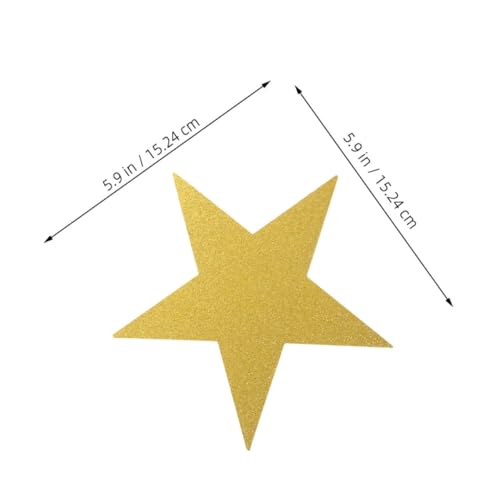 Mikikit 80 Stück Teiliges Große Glänzende Papiersterne Fünfzackige Glitter Stern Dekoration Hängend für Party Hochzeit Geburtstag Weihnachtsfeier und Klassenzimmer Deko von Mikikit