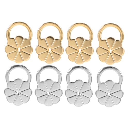 Mikikit 8Stücke Verstellbare Ohrring Verschlüsse für Schwere Ohrringe Hypoallergene Ohrringheber Gold und Silber zur Unterstützung Hängender Ohrläppchen Langlebig und Elegantes Mikikit 8Stücke Verstellbare Ohrring Verschlüsse für Schwere Ohrringe Hypoallergene Ohrringheber Gold und Silber zur Unterstützung Hängender Ohrläppchen Langlebig und Elegantes von Mikikit