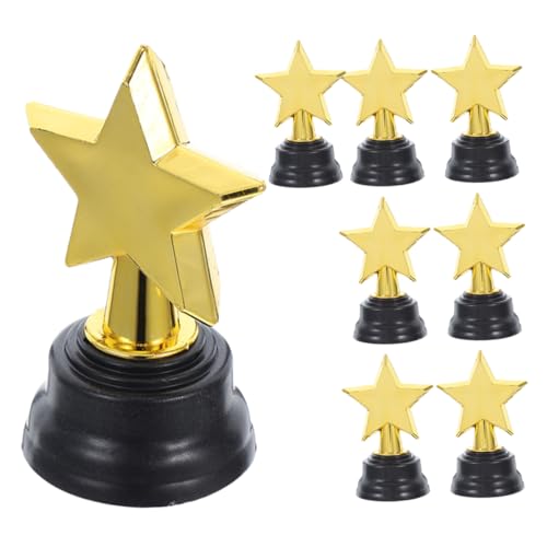 Mikikit 8pcs Kids Mini Trophies Für Veranstaltungsfeiern Spiele Und Wettbewerbe Plastikpreis Trophäen Für Kindergartenparty Gefälligkeiten Und Klassenzimmerbelohnungen von Mikikit