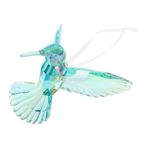 Mikikit Acryl Hummingbird Ornament Transparente Dekoration für Hängende Anhänger für Wohnräume und Festliche Anlässe Symbolisiert Freude Mikikit Acryl Hummingbird Ornament Transparente Dekoration für Hängende Anhänger für Wohnräume und Festliche Anlässe Symbolisiert Freude von Mikikit