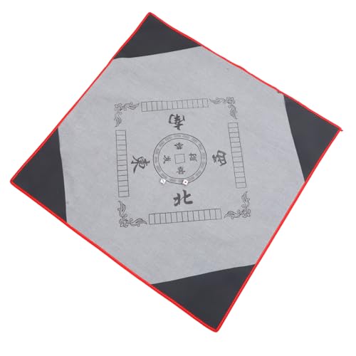 Mikikit Anti-Slip-Mahjong-Tischdecke Tuch Abdeckung Spielmatte für Beleg Mahjong-Matte Majiang Tischmatte Brettspiel Tischdecke Karte Tischmatte Spieltischmatte Stoff Grau Zufällige Farbe von Mikikit
