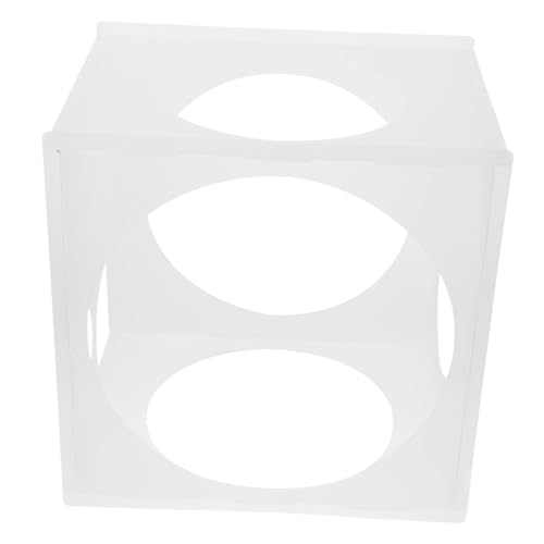 Mikikit Ballongröße Box Messung von Plastikballons Ballonsäulenwerkzeug Ballonbogenwerkzeug Ballonkalibrator aus Kunststoff Ballonmaßwerkzeug Hochzeits-Ballonbogen-Kit Transparent von Mikikit