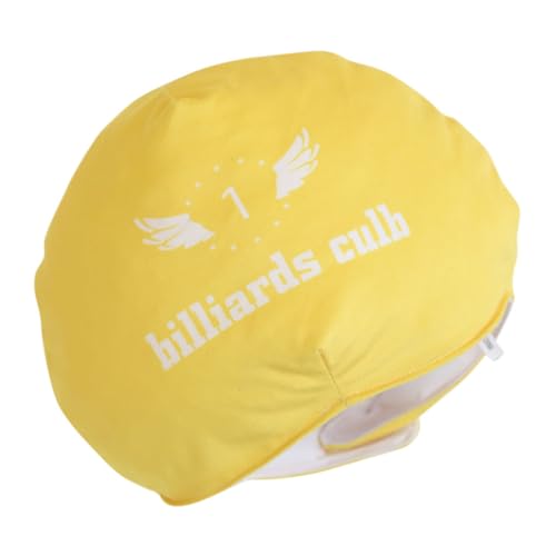 Mikikit Billard -kopfhut Cosplay Mütze Foto Requisite Hut Mit Stirnband Halloween-stirnbandhut Kostüm-kopfbedeckung Karneval Partyhüte Hut Anziehen Festival-kostüm-hut Yellow Kurzer Plüsch von Mikikit