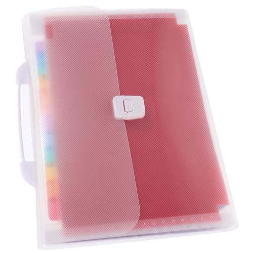 Mikikit Dokumenten Organizer mit Fächern Erweiterbarer Fächermappe Leichter Multi Taschen Aktenordner für Büro Schule Zuhause Praktischer Dokumentenhalter Weiß Tragbar Mikikit Dokumenten Organizer mit Fächern Erweiterbarer Fächermappe Leichter Multi Taschen Aktenordner für Büro Schule Zuhause Praktischer Dokumentenhalter Weiß Tragbar von Mikikit