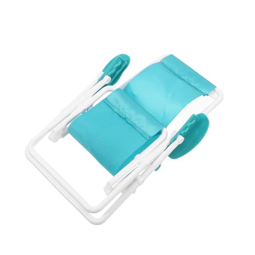 Mikikit Faltbarer Strandstuhl Kunststoff und Leicht für Puppenhausmöbel und Outdoor Aktivitäten Requisite für Dekorationen von Mikikit