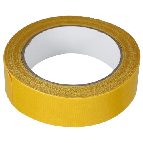 Mikikit Gelbes Doppelseitiges Fiberglas Gewebeband Starkes Klebeband für Teppichreparatur Isolierend Reißfest Vielseitig Einsetzbar Spurlos Entfernbar für Heim und Profi Anwendungen von Mikikit