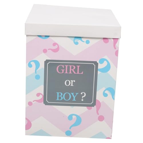 Mikikit Geschlechtsverkündungsbox für Luftballons Farbenfrohe Dekoration Faltbare Papierbox Junge oder Mädchen Überraschung Festliche Babyparty Deko Mikikit Geschlechtsverkündungsbox für Luftballons Farbenfrohe Dekoration Faltbare Papierbox Junge oder Mädchen Überraschung Festliche Babyparty Deko von Mikikit