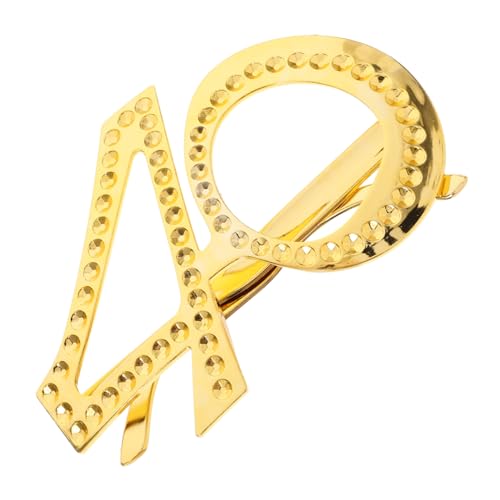 Mikikit Gläser Geburtstagsbrille Sonnenbrille Party-Requisite für Neuartige Brillen-Foto-Requisiten Jubiläumsparty-Brille geburtstag brillengestell feier party brille Fotokabine Stk Golden von Mikikit