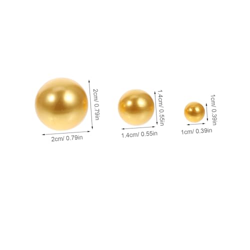 Mikikit Goldfarbene Künstliche Perlen Gemischt Vielseitige Deko Perlen für Vasenfüllung DIY Basteln Tischdeko Thanksgiving Makeup Pinselhalter Hochzeit Party Mikikit Goldfarbene Künstliche Perlen Gemischt Vielseitige Deko Perlen für Vasenfüllung DIY Basteln Tischdeko Thanksgiving Makeup Pinselhalter Hochzeit Party von Mikikit