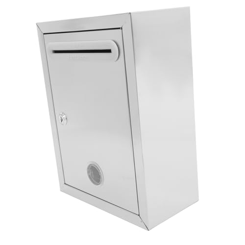 Mikikit Große Abschließbare Vorschlagsbox mit Einwurfschlitz Sichere Wand Spendenbox und Briefkasten Langlebige Metallbox für Sichere Aufbewahrung von Vorschlägen Spenden Briefen von Mikikit