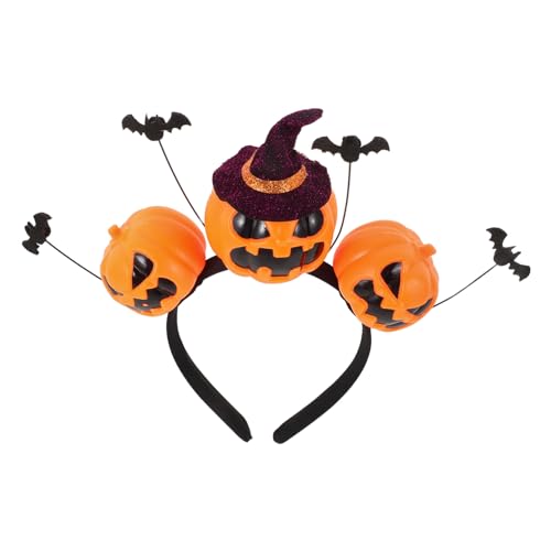 Mikikit Halloween Haarreif mit Kürbis und Fledermaus Dekoratives Cosplay Haarband für Halloween Party Leichtes Langlebiges Accessoire für Damen für Kostüm und Festveranstaltungen Mikikit Halloween Haarreif mit Kürbis und Fledermaus Dekoratives Cosplay Haarband für Halloween Party Leichtes Langlebiges Accessoire für Damen für Kostüm und Festveranstaltungen von Mikikit