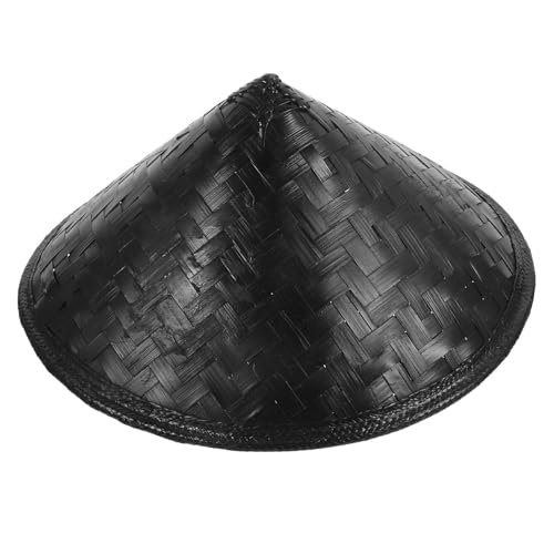 Mikikit Handgefertigter Bambushut Cosplay Ninja Kopfdeko Leicht und Bequem für Party Bühne und Kostümierung Unisex Schwarz Zufällige Farbe Zufällige Farbe von Mikikit