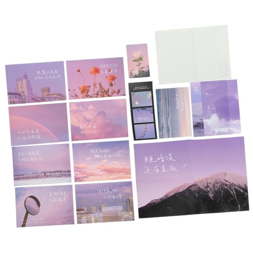 Mikikit Handgeschriebenes Stil Briefpapier Set mit Umschlägen Dekoratives Scrapbooking Papier Dickes Glattes Schreibpapier Vielseitiges Party und Briefpapier Zubehör für Kreative Mikikit Handgeschriebenes Stil Briefpapier Set mit Umschlägen Dekoratives Scrapbooking Papier Dickes Glattes Schreibpapier Vielseitiges Party und Briefpapier Zubehör für Kreative von Mikikit