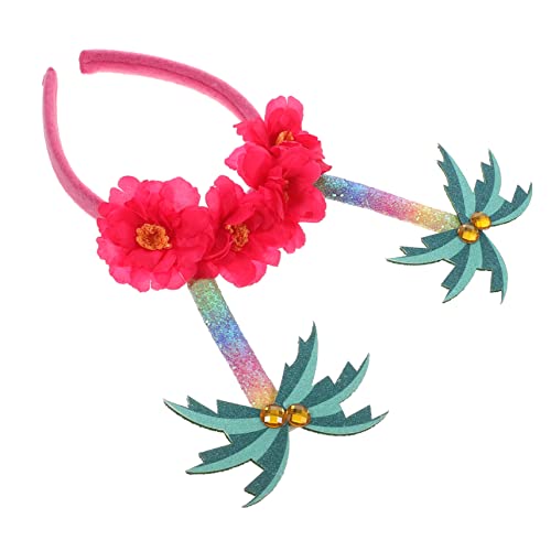 Mikikit Hawaiianisches Stirnband Strandparty Strand Stirnbänder Tropisch Tropisches Stirnband Sommerparty-kostüm-kopfbedeckung Für Sommer Stirnbänder Für Hawaiianische Party Gefühlt von Mikikit