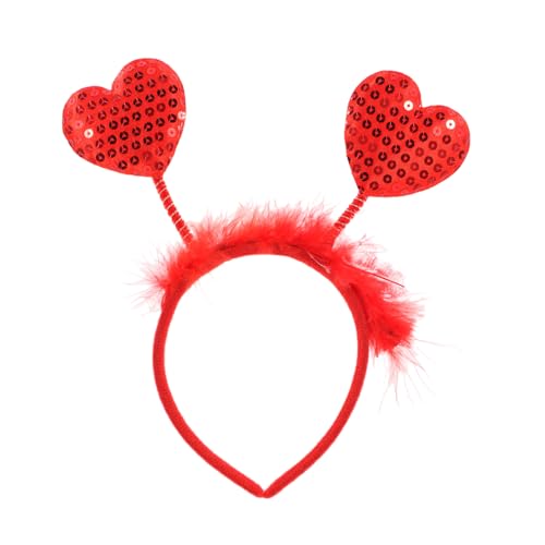 Mikikit Herz-stirnband, Valentinstag-haarschmuck, Amor-kostüm-kopfbedeckung Für Hochzeiten Und Tanzpartys Mikikit Herz-stirnband, Valentinstag-haarschmuck, Amor-kostüm-kopfbedeckung Für Hochzeiten Und Tanzpartys von Mikikit