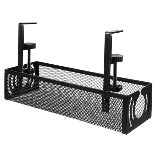 Mikikit Kabelmanagement Ablage mit Klemme Schreibtisch Robustes Kabelkorb Rutschfeste Kabelhalterung für Büro und Home Office Einfache ohne Bohren Kabelorganizer Tray Mikikit Kabelmanagement Ablage mit Klemme Schreibtisch Robustes Kabelkorb Rutschfeste Kabelhalterung für Büro und Home Office Einfache ohne Bohren Kabelorganizer Tray von Mikikit