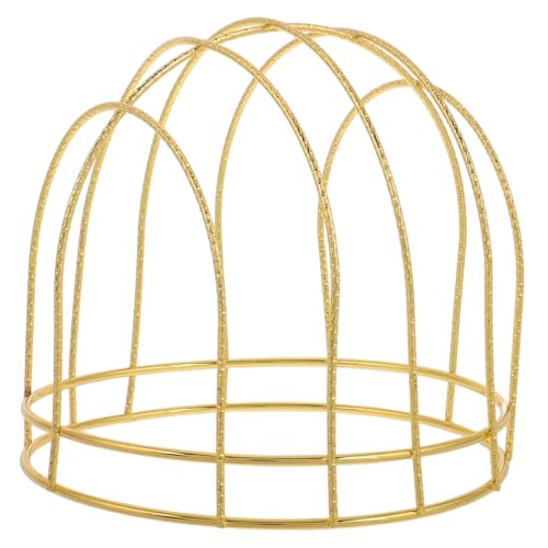Mikikit Kronskelettschmuck Antike Krone Macht Accessoire Rahmen Zur Herstellung Von Kronen Kopfschmuck Diy Zubehör Haarbandhalter Zum Ausstellen Zubehör Zum Selbermachen Metall Golden von Mikikit
