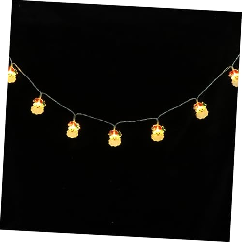 Mikikit LED Weihnachtsmann Lichterkette Flammig Batteriebetrieben Weihnachtliche Raumdekoration mit Santa Claus und Schlitten Tragbare Weihnachtsbaum und Partybeleuchtung Festliche LED von Mikikit