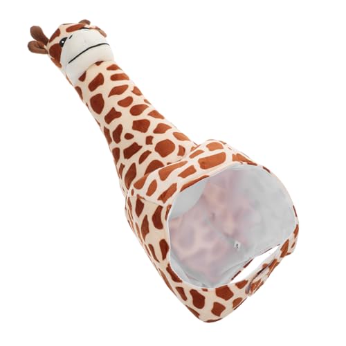 Mikikit Lustiger Giraffen Hut aus Plüsch Giraffen Kopfbedeckung für Partys und Verkleidungen Foto Requisite für Männer und Frauen für Freunde von Mikikit