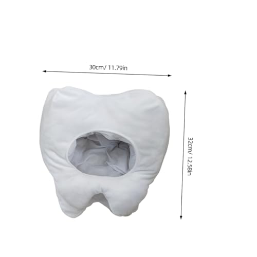 Mikikit Lustiger Weißer Hut Halloween Kopfbedeckung aus Flexiblem Stoff Bequem für Erwachsene und Kreative Party und Kostümaccessoire für Feiern und Versammlungen Mikikit Lustiger Weißer Hut Halloween Kopfbedeckung aus Flexiblem Stoff Bequem für Erwachsene und Kreative Party und Kostümaccessoire für Feiern und Versammlungen von Mikikit