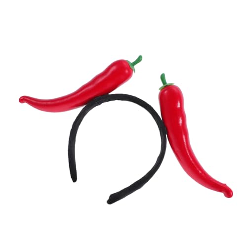 Mikikit Lustiges Gemüse Stirnband Chili Party Künstliches Gemüse Kostümparty Kopfbedeckung Chili Lustiges Pfannen Stirnband Künstliche Paprika Chili Party Zubehör Mikikit Lustiges Gemüse Stirnband Chili Party Künstliches Gemüse Kostümparty Kopfbedeckung Chili Lustiges Pfannen Stirnband Künstliche Paprika Chili Party Zubehör von Mikikit
