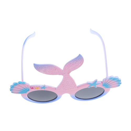 Mikikit Mermaid Tail Sonnenbrille Tropisch Leicht Luau Beach Party Brille Sommer Pool Party von Mikikit