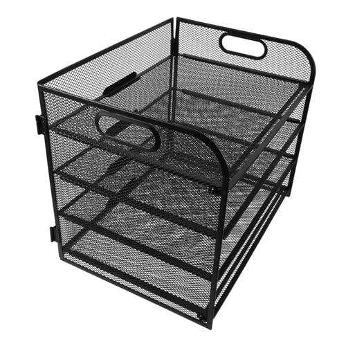 Mikikit Metall Mesh Stufiger Schreibtisch Organizer mit Griffen Stapelbarer Papier und Aktenhalter Großer Desktop Briefablage für Büro Robustes Design Praktische Tragbarkeit Schwarzer Mikikit Metall Mesh Stufiger Schreibtisch Organizer mit Griffen Stapelbarer Papier und Aktenhalter Großer Desktop Briefablage für Büro Robustes Design Praktische Tragbarkeit Schwarzer von Mikikit