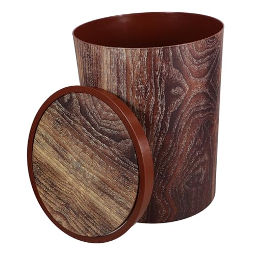 Mikikit Mülleimer Badezimmer Mülleimer Desktop Drehbarer Mülleimer Badezimmer Mülleimer Mit Deckel Mülleimer Badezimmer Mülleimer Für Badezimmer Küche Abfallkorb Mülleimer Kunststoff von Mikikit