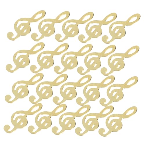 Mikikit Musiknoten Harzfüller UV Epoxidharz Zubehör für Schmuck und Bastelprojekte für DIY und Dekoration mit Goldenen Noten von Mikikit
