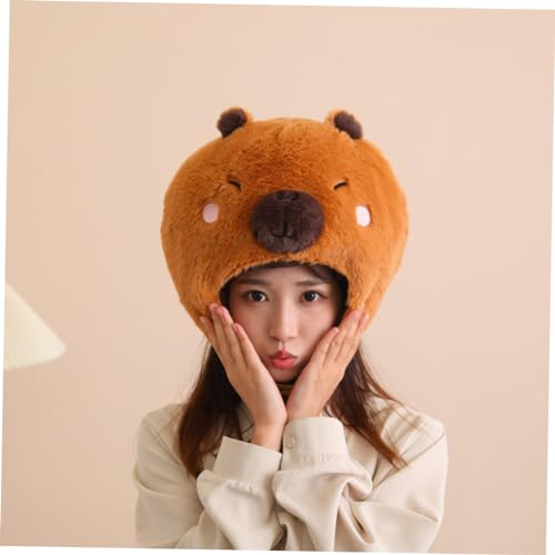 Mikikit Plüsch Kopfhaube Cosplay Mütze Weiches Kostüm Tierhut Fotorequisite für Frauen Jugendliche Bequemer und Einzigartiger Partyhut Mikikit Plüsch Kopfhaube Cosplay Mütze Weiches Kostüm Tierhut Fotorequisite für Frauen Jugendliche Bequemer und Einzigartiger Partyhut von Mikikit