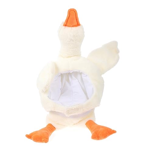 Mikikit Plüsch Partyhut Weißer Gänsekopfschmuck Lustige Kostüm Kopfbedeckung Fotorequisit für Karneval Cosplay und Partys Mikikit Plüsch Partyhut Weißer Gänsekopfschmuck Lustige Kostüm Kopfbedeckung Fotorequisit für Karneval Cosplay und Partys von Mikikit
