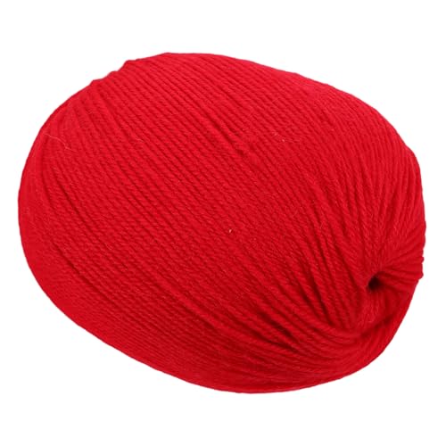 Mikikit Rotes Wollgarn aus Weicher Merinowolle für Handstricken und Häkeln Vielseitig für DIY Pullover Schals Mützen Babykleidung und Wohnaccessoires Langlebig Farbecht und von Mikikit