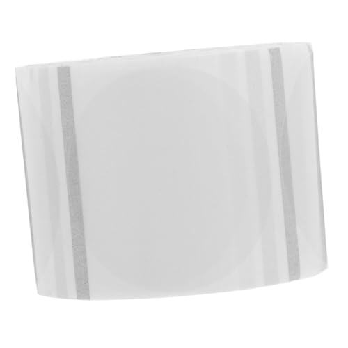 Mikikit Runde Thermoetiketten Selbstklebend Transparent PVC Faderesistent Stark Haftend Für Drucker Adressetiketten Versandetiketten Büro Haushalt von Mikikit