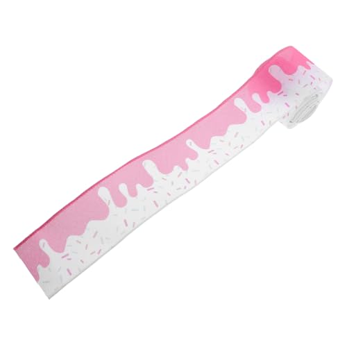 Mikikit Rustikales Bastelband mit Drahtkante Weiches Farbenfrohes Geschenkband für DIY Schleifen Kränze Kuchen und Partydeko für Geburtstags und Festtagsdekorationen von Mikikit