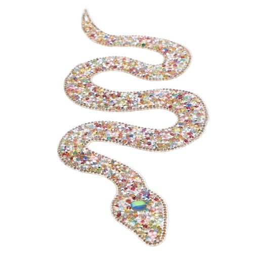 Mikikit Schlangen Patch mit Strass Applikation DIY Bestickte Perlen Patches für Kleidung Schuhe Hüte und Taschen Einfach Aufzubügeln für Einen Modernen Look Mikikit Schlangen Patch mit Strass Applikation DIY Bestickte Perlen Patches für Kleidung Schuhe Hüte und Taschen Einfach Aufzubügeln für Einen Modernen Look von Mikikit