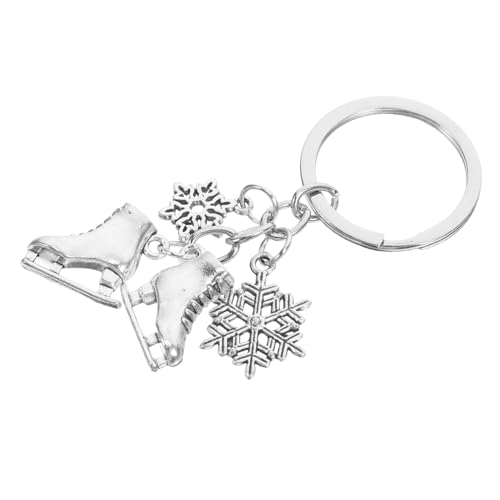 Mikikit Schlittschuh Schlüsselanhänger Eiskunstlauf Geburtstagsparty Dekorationen Eiskunstlauf Party Dekorationen Schlüsselanhänger Anhänger Tasche Schlüsselanhänger Eiskunstlauf von Mikikit