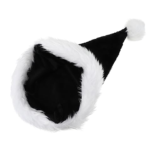 Mikikit Schwarze Plüsch Weihnachtsmütze Langhaarig Halloween Cosplay Hut für Erwachsene Festliche Party Kopfbedeckung Xmas Kostüm Zubehör für Karneval Bühnenauftritt und Geburtstagsfeier Mikikit Schwarze Plüsch Weihnachtsmütze Langhaarig Halloween Cosplay Hut für Erwachsene Festliche Party Kopfbedeckung Xmas Kostüm Zubehör für Karneval Bühnenauftritt und Geburtstagsfeier von Mikikit
