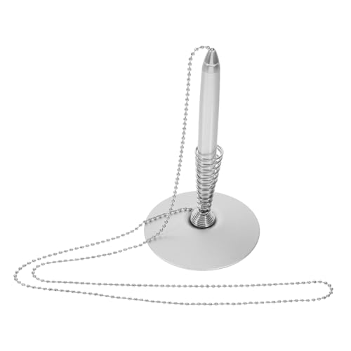 Mikikit Sichere Metall Gel Tintenroller mit Federsystem und Kettenschutz Robuster Kugelschreiber für Empfangstresen und Büroschreibtisch Zuverlässiges Schreibgerät mit Langlebiger für Mikikit Sichere Metall Gel Tintenroller mit Federsystem und Kettenschutz Robuster Kugelschreiber für Empfangstresen und Büroschreibtisch Zuverlässiges Schreibgerät mit Langlebiger für von Mikikit